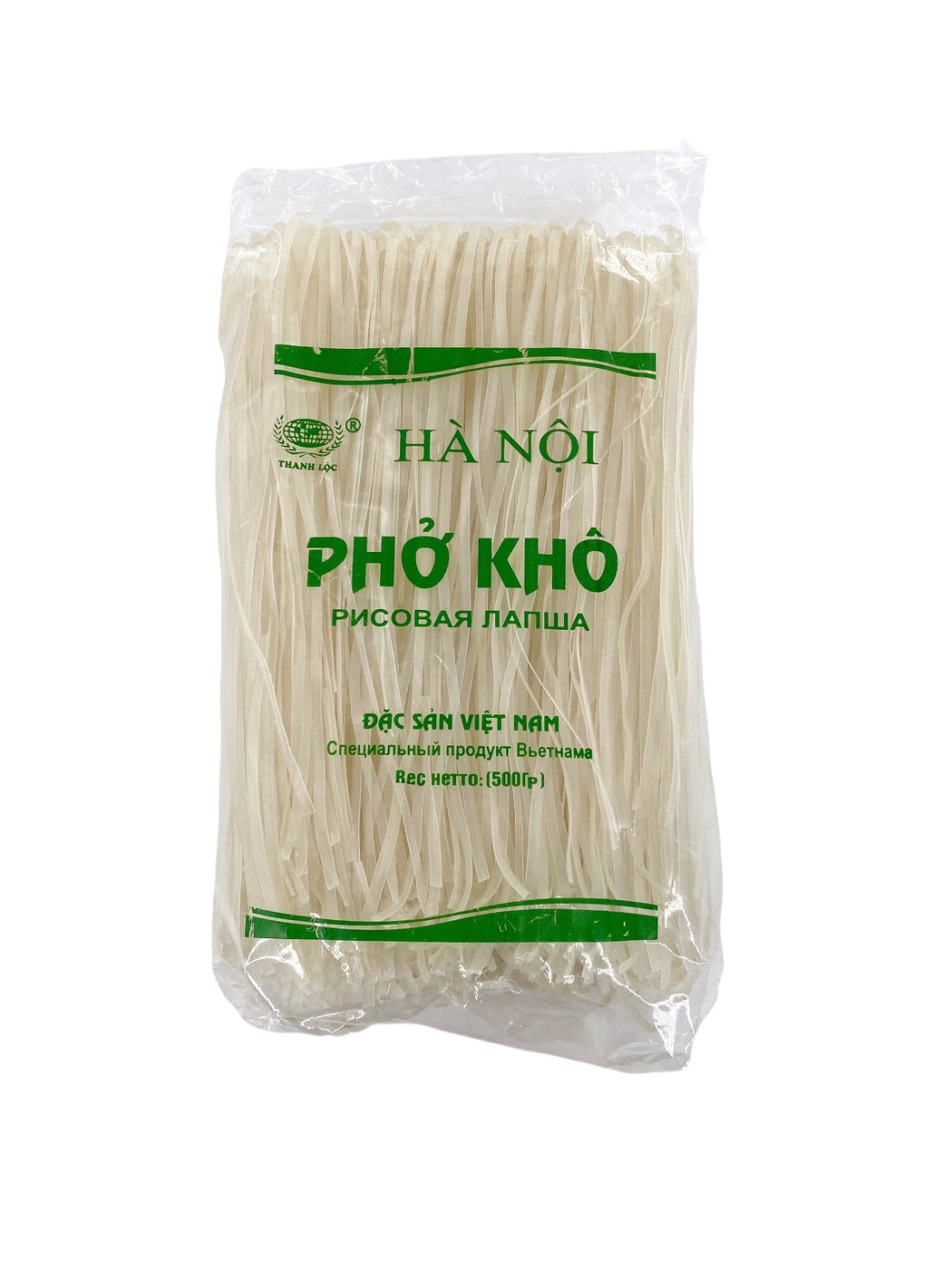 Вьетнамская традиционная рисовая лапша Pho Kho ha noi dan goi 500 гр 665₽