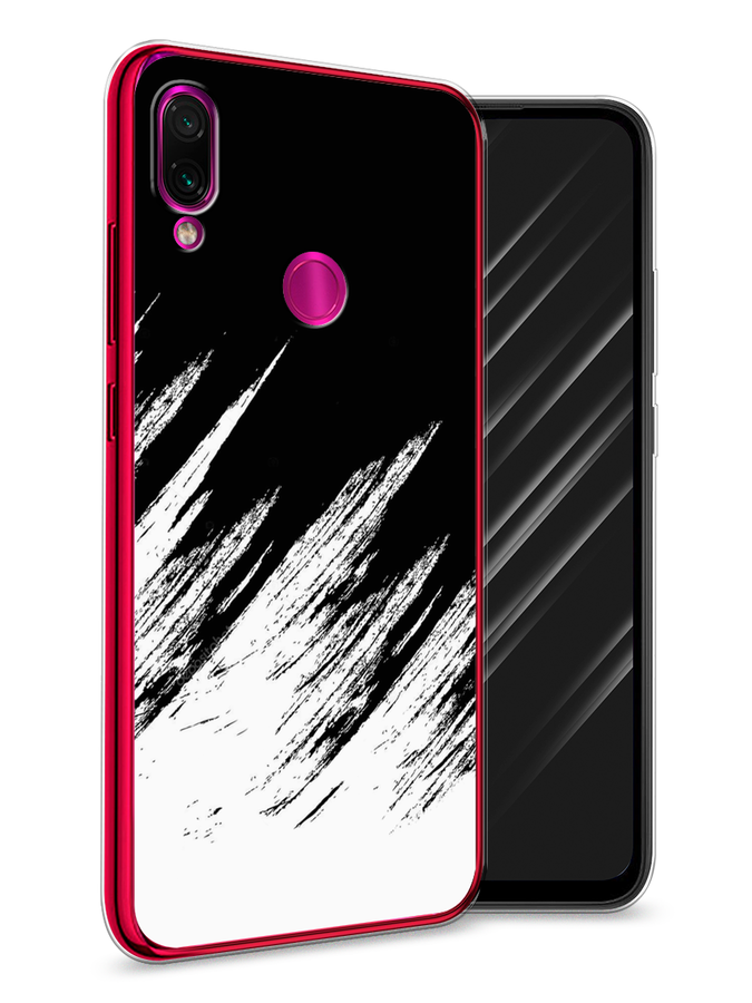 

Чехол Awog на Xiaomi Redmi Note 7 "Черно белые брызги", Разноцветный, 34750-3