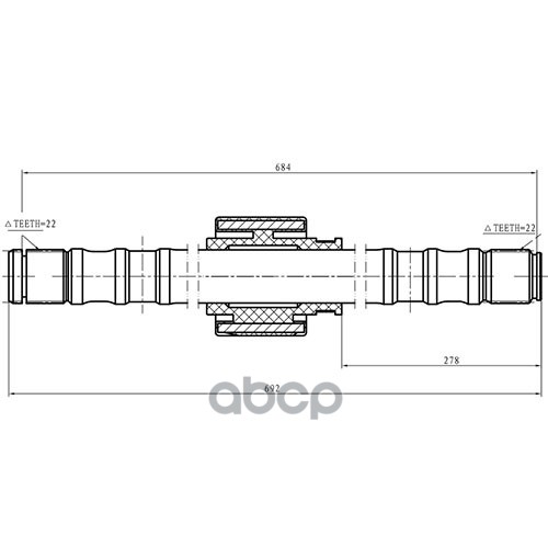 

Полуось Zikmar z88190r
