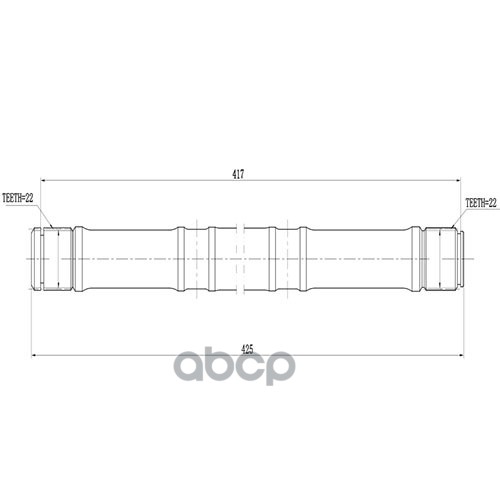 

ZIKMAR 'Z88189R Полуось 1шт