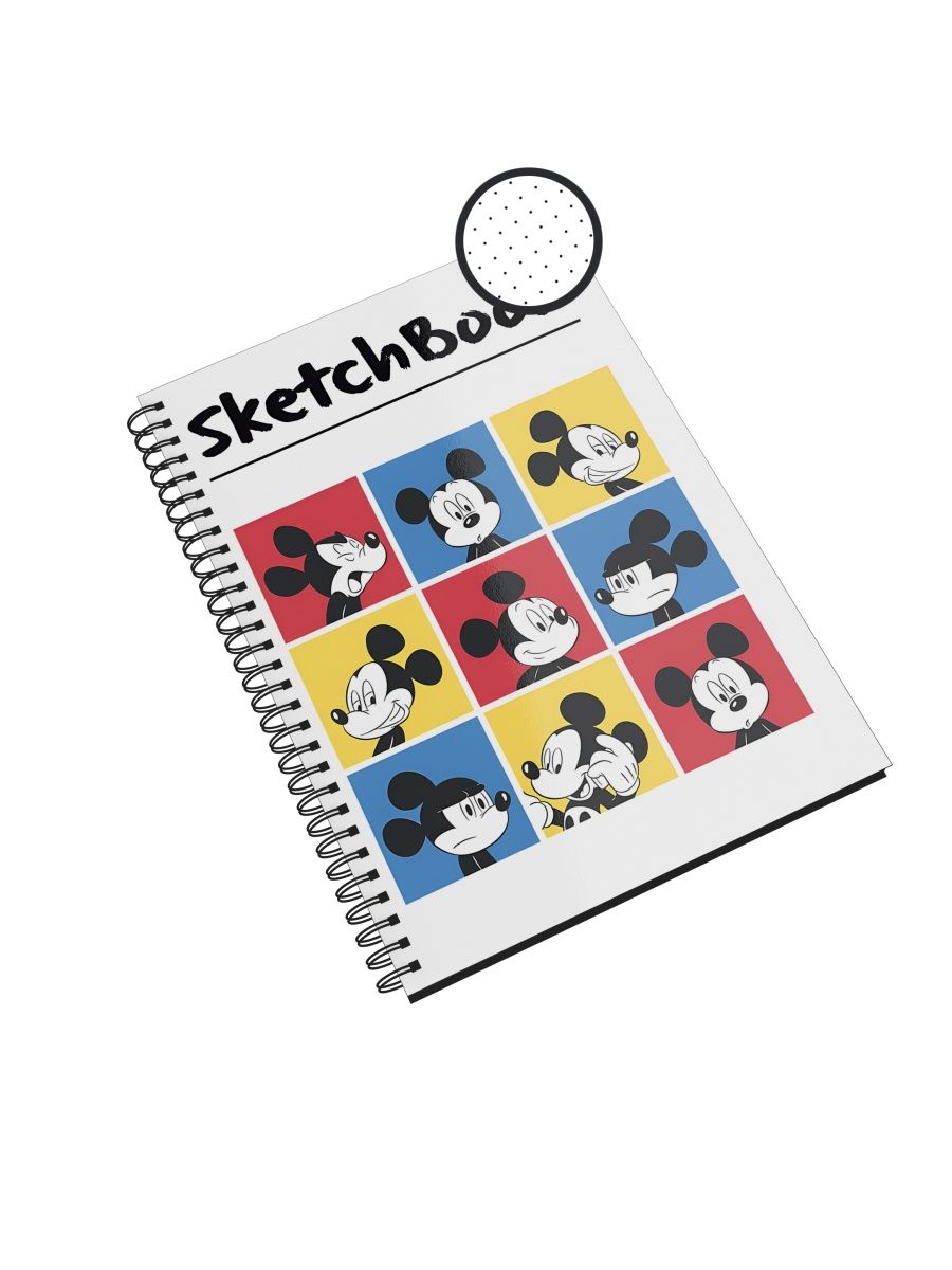 

Блокнот Каждому Своё "Mickey Mouse/Микки Маус/Плуто" NP-MUMK7-A5/7 A5 48л в точку, NP-MUMK7-A5/7