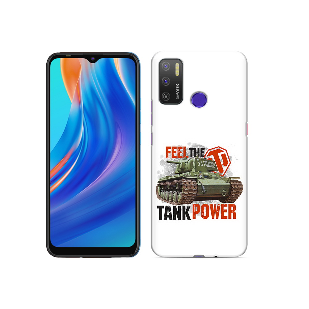 

Чехол MyPads Tocco для Tecno Spark 5 Air Танк, Прозрачный, Tocco