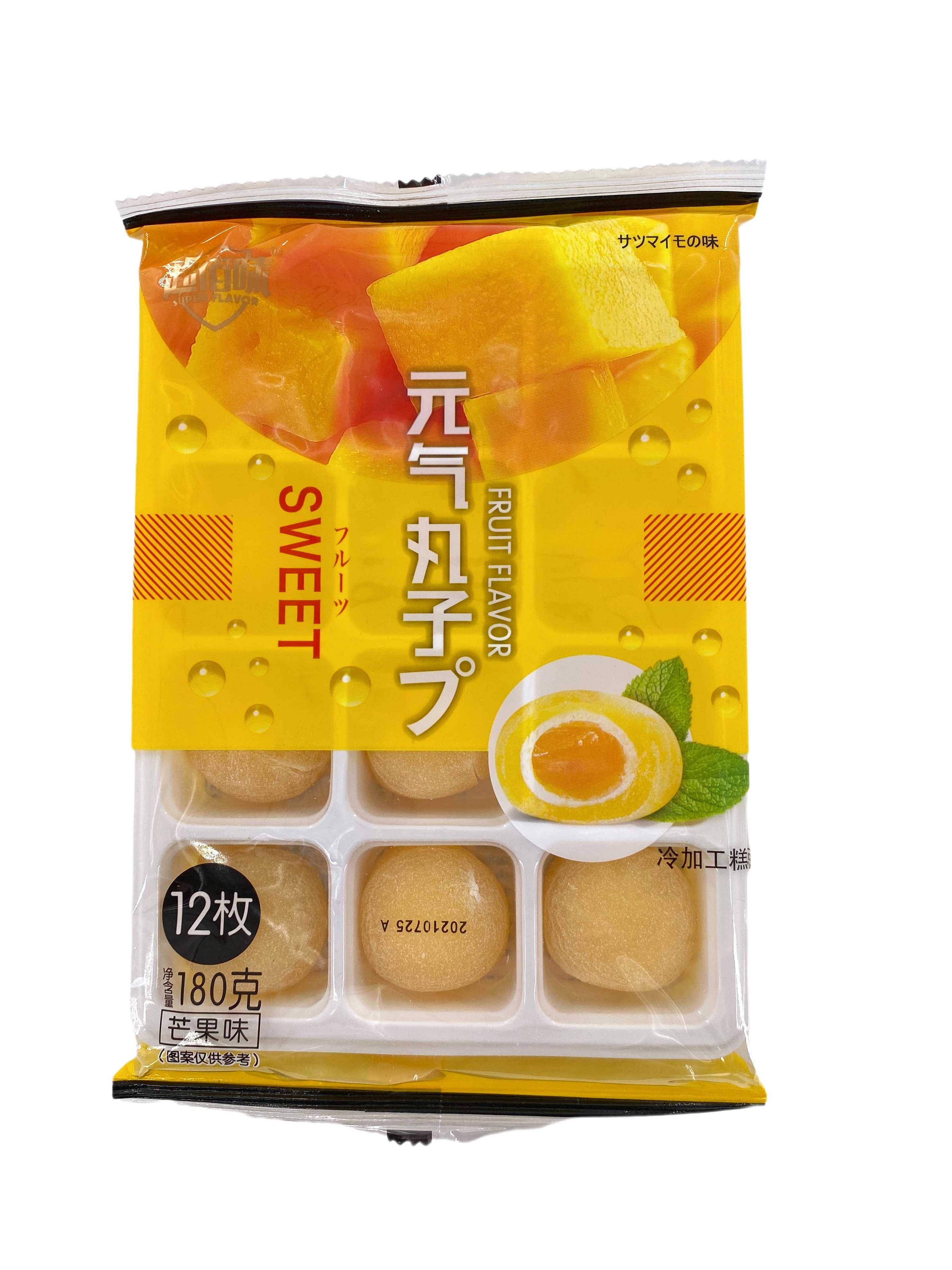 

Китайский десерт моти Super Flavor с начинкой из манго, 180 г.