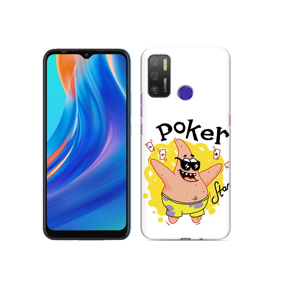 

Чехол MyPads Tocco для Tecno Spark 5 Air Патрик, Прозрачный, Tocco