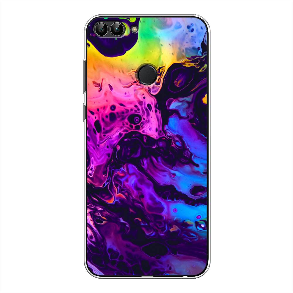 

Чехол Awog на Huawei Y9 2018 "ACID fluid", Красный, 64950-3