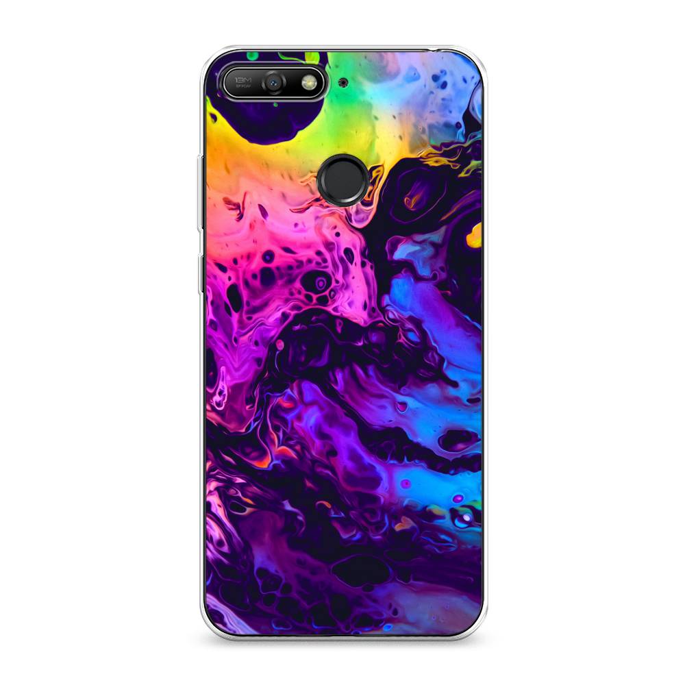 

Чехол Awog на Huawei Y6 Prime 2018 "ACID fluid", Красный, 65750-3