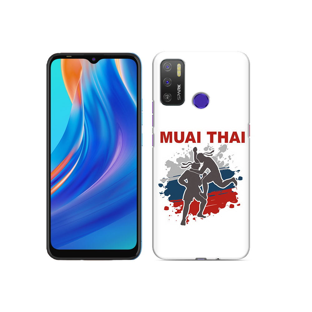 

Чехол MyPads Tocco для Tecno Spark 5 Air Муайтай, Прозрачный, Tocco