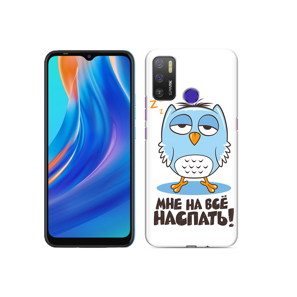 

Чехол MyPads Tocco для Tecno Spark 5 Air Мне на все наспать, Прозрачный, Tocco