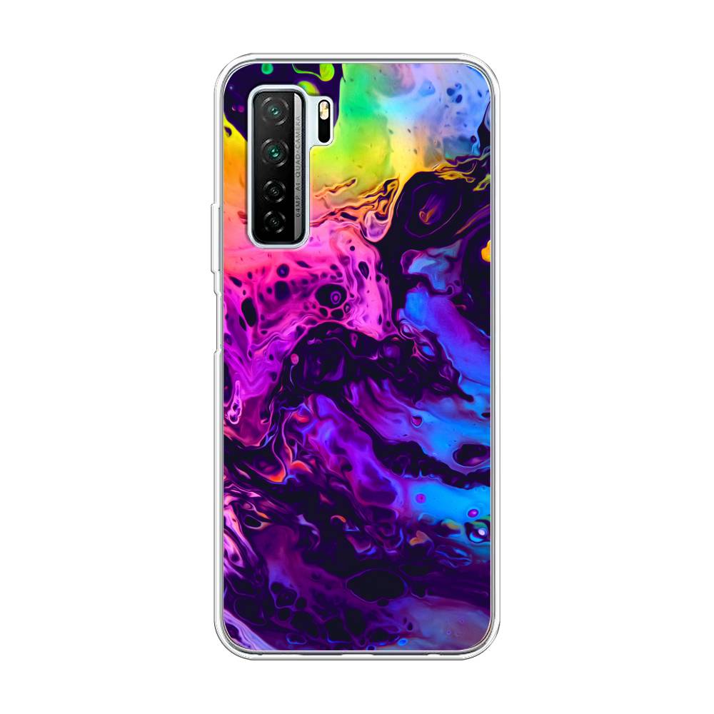

Чехол Awog на Huawei P40 lite 5G "ACID fluid", Красный, 6103050-3