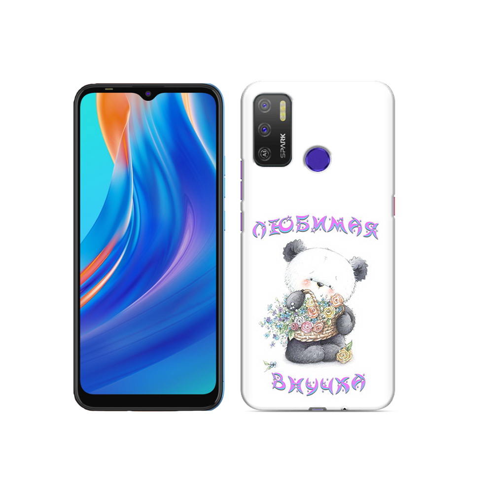 

Чехол MyPads Tocco для Tecno Spark 5 Air Любимая внучка, Прозрачный, Tocco