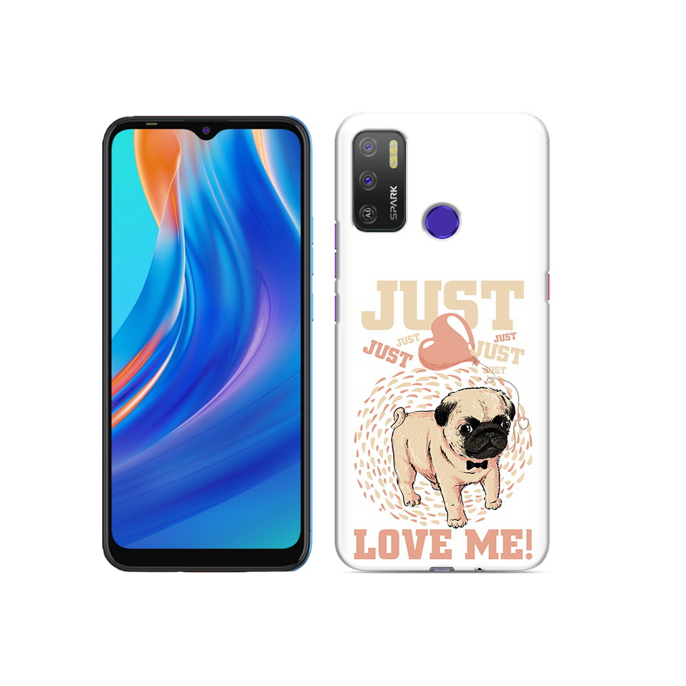 

Чехол MyPads Tocco для Tecno Spark 5 Air Люби меня, Прозрачный, Tocco
