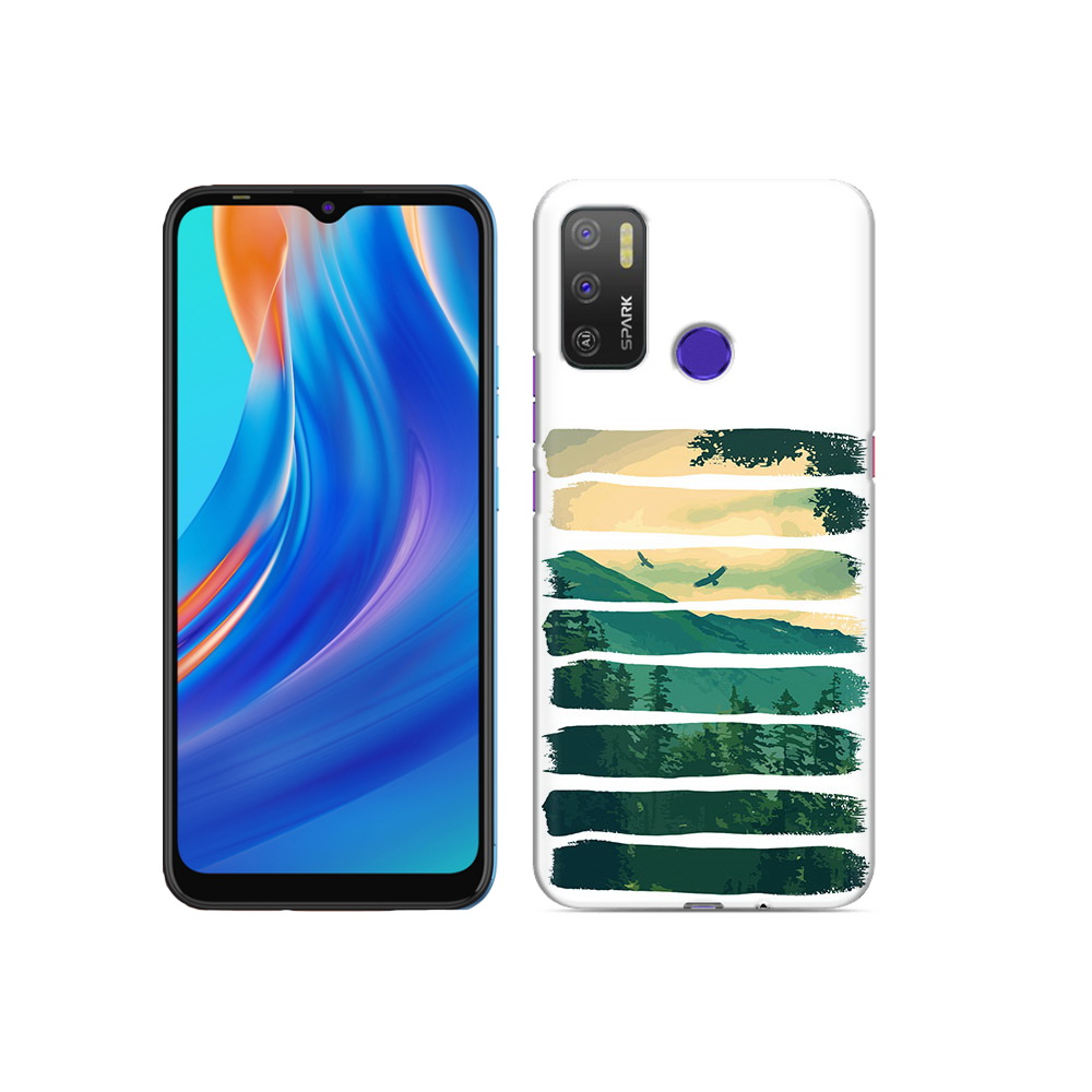 

Чехол MyPads Tocco для Tecno Spark 5 Air Лесная чаща, Прозрачный, Tocco