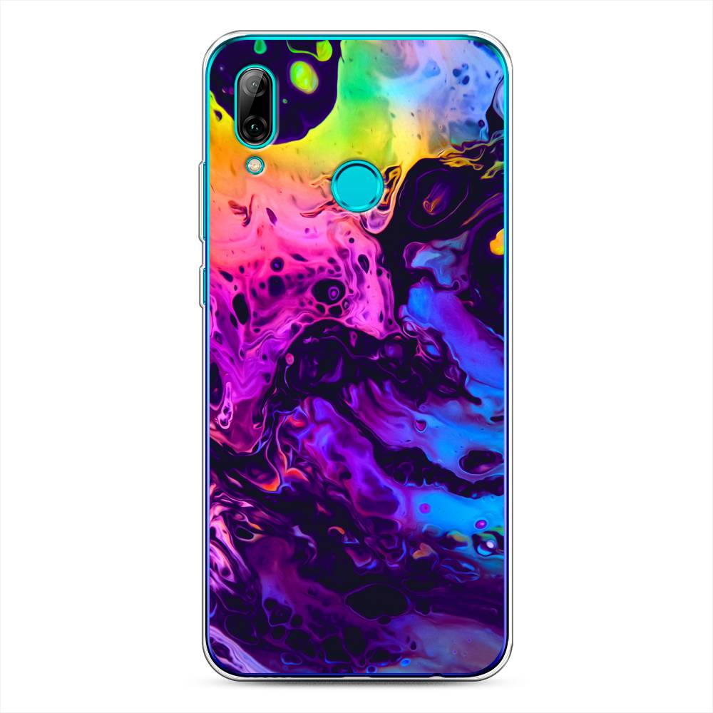 

Чехол Awog на Huawei P Smart 2019 "ACID fluid", Красный, 67250-3