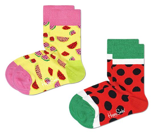 Набор из 2 пар детских носков 2-Pack Watermelon Sock Happy socks красный с желтым 2-3Y монтажки велосипедные bontrager tire lever 20 bulk pack 20 box красный tcg 406886