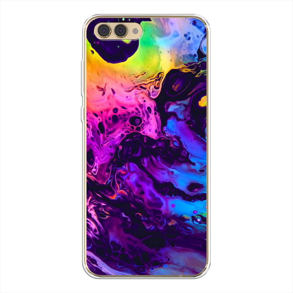 

Чехол Awog на Huawei Honor V10 (View 10) "ACID fluid", Красный, 65150-3