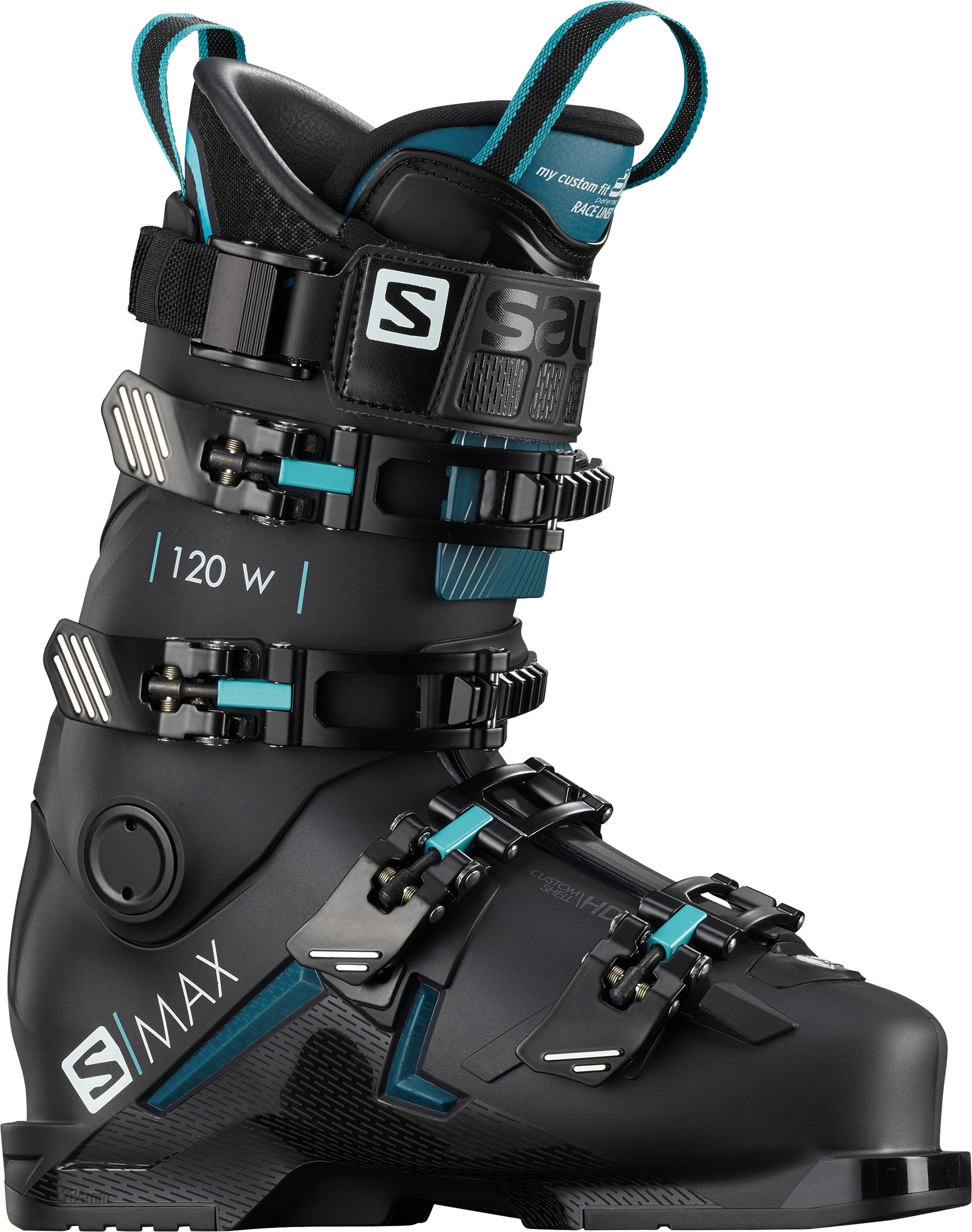 фото Горнолыжные ботинки salomon s/max 120 w 2021, black/blue/silver, 24