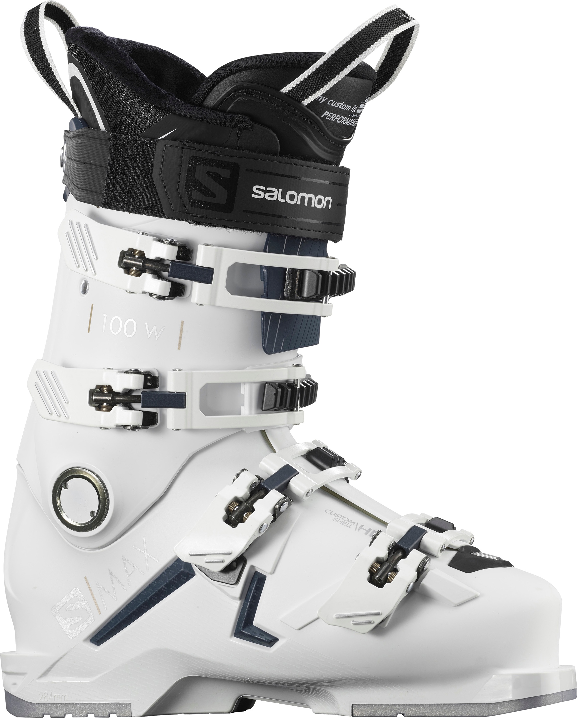 

Горнолыжные ботинки Salomon S/Max 100 W 2021, white/petrol blue/silver, 26, S/Max 100 W