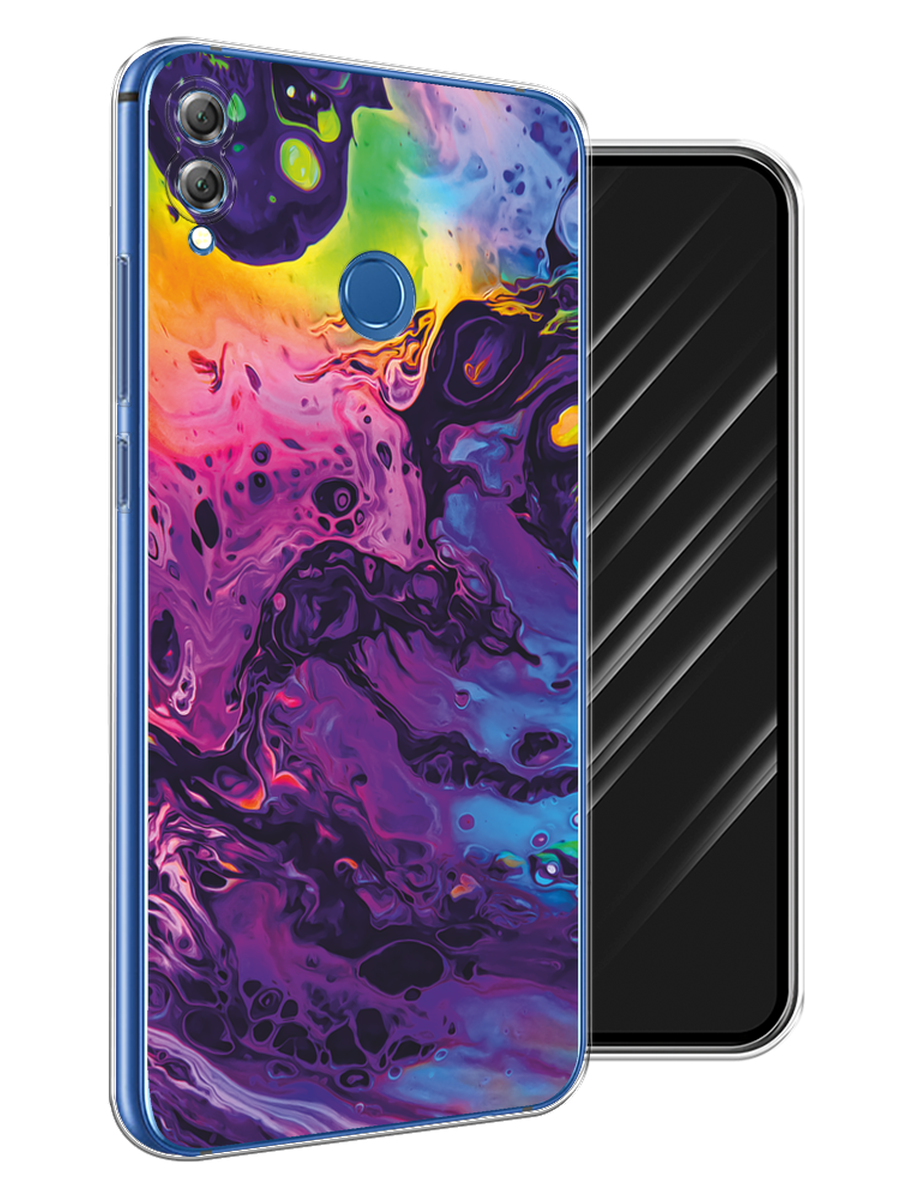 

Чехол Awog на Honor 8X "ACID fluid", Красный, 66750-3