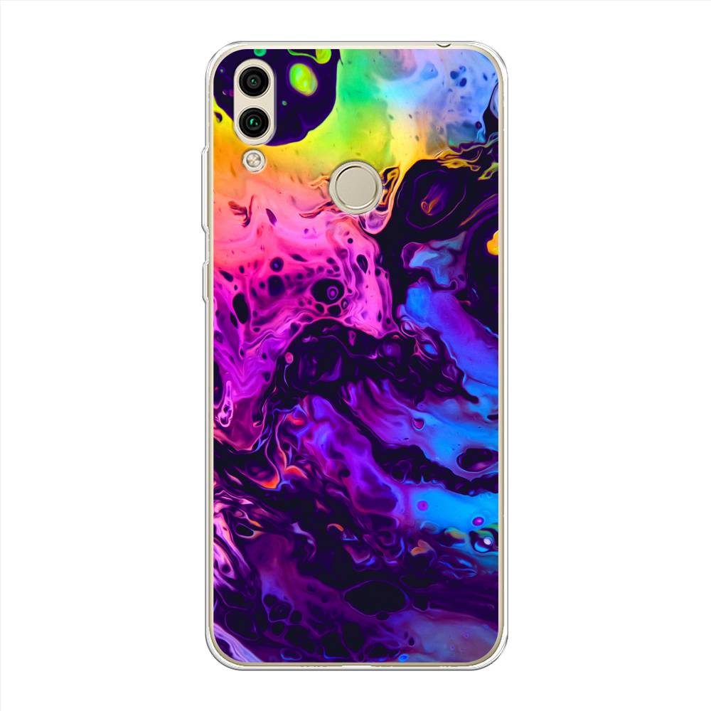 

Чехол Awog на Honor 8C "ACID fluid", Красный, 67150-3