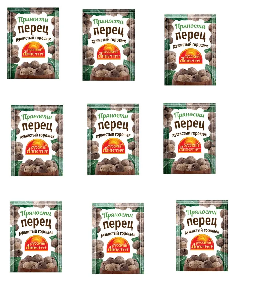 

Перец Русский аппетит Душистый горошек, 10 г х 9 шт, горошек