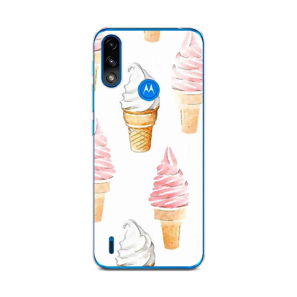 

Чехол Awog на Lenovo K13/Motorola Moto E7 Power "Нарисованное мороженое", Разноцветный, 242450-10