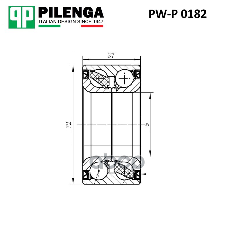

Pwp0182_к-Т Подшипника Ступ. Пер.!С Abs Ford Focus 98> Abs PILENGA арт. PWP0182