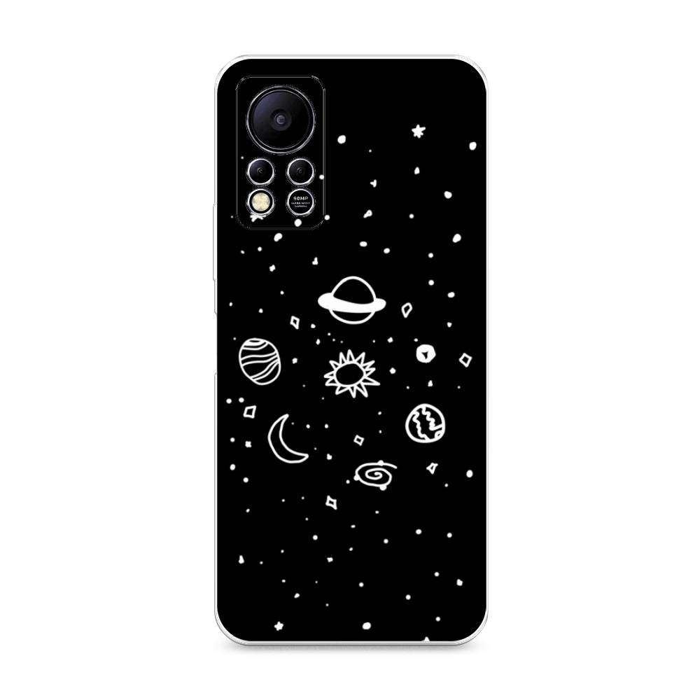 

Чехол для Infinix Hot 11S NFC "Дудл солнечной системы", Бежевый;серый, 3100950-2