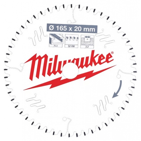 

Диск пильный MILWAUKEE 165x20x2,2x48 скошен. зуб по дереву
