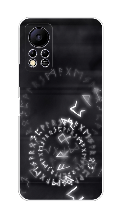 

Чехол на Infinix Hot 11S NFC "Руны", Серый;черный, 3100950-3
