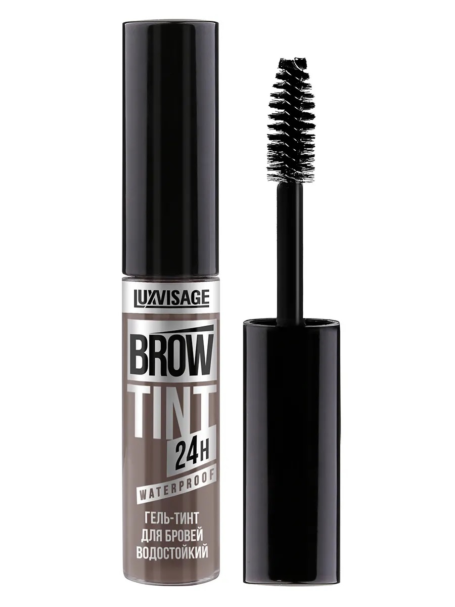 фото Гель-тинт для бровей luxvisage brow tint waterproof 24h водостойкий, 104 taupe grey, 5 г