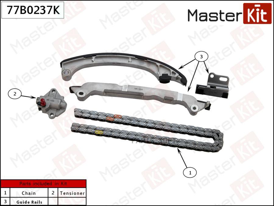 

Комплект Цепи Грм (Без Звездочек) 77b0237k Nsii0022808783 MasterKit арт. 77B0237K