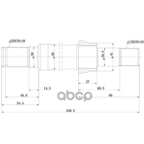 

ZIKMAR Z88101R Вал приводной () 1шт