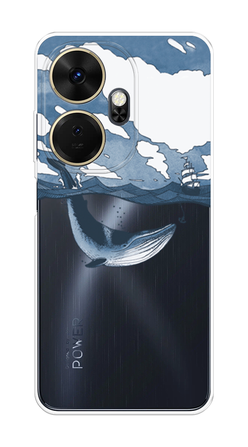 

Чехол на Itel P55 Plus 4G "Большой кит", Синий, 3201950-1