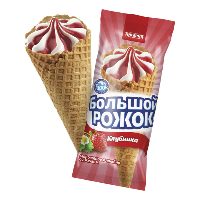 

Мороженое ванильное Леди Нямка с клубничным джемом СЗМЖ 70 г
