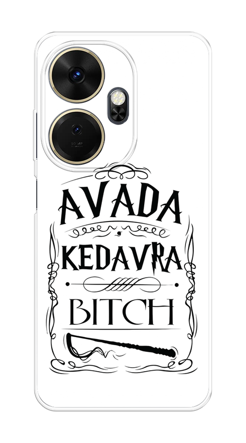 

Чехол на Itel P55 Plus 4G "Avada kedavra bitch", Белый;серый;черный, 3201950-1