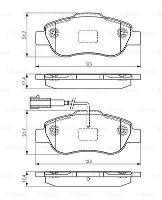 

Тормозные колодки Bosch дисковые 986495097