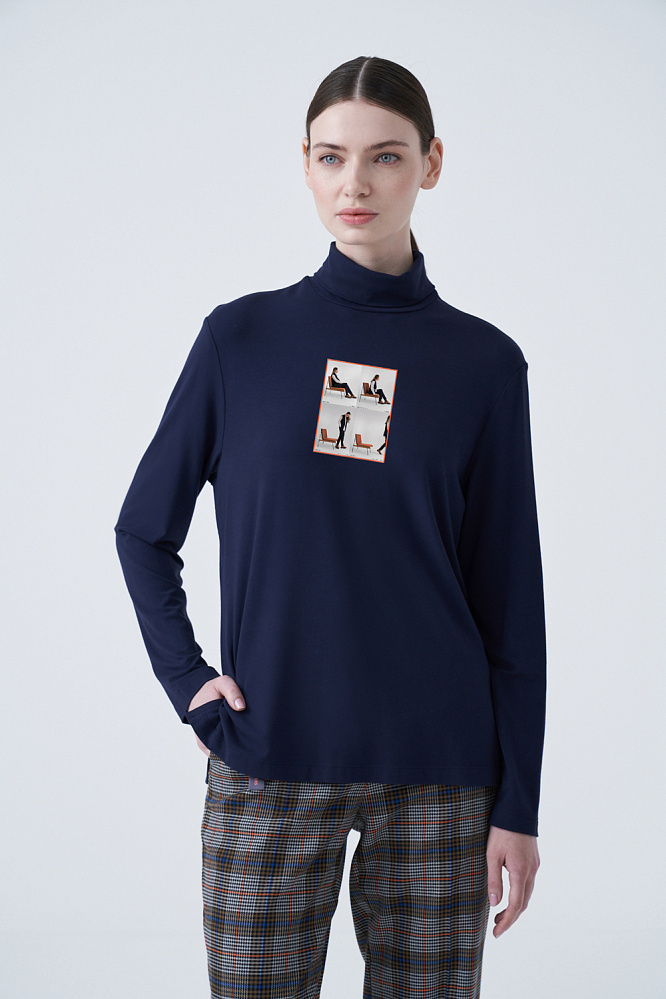 

Водолазка женская M.REASON 14.8723.1.T120.909 A2.22 синяя 48 RU, 14.8723.1.T120.909 A2.22
