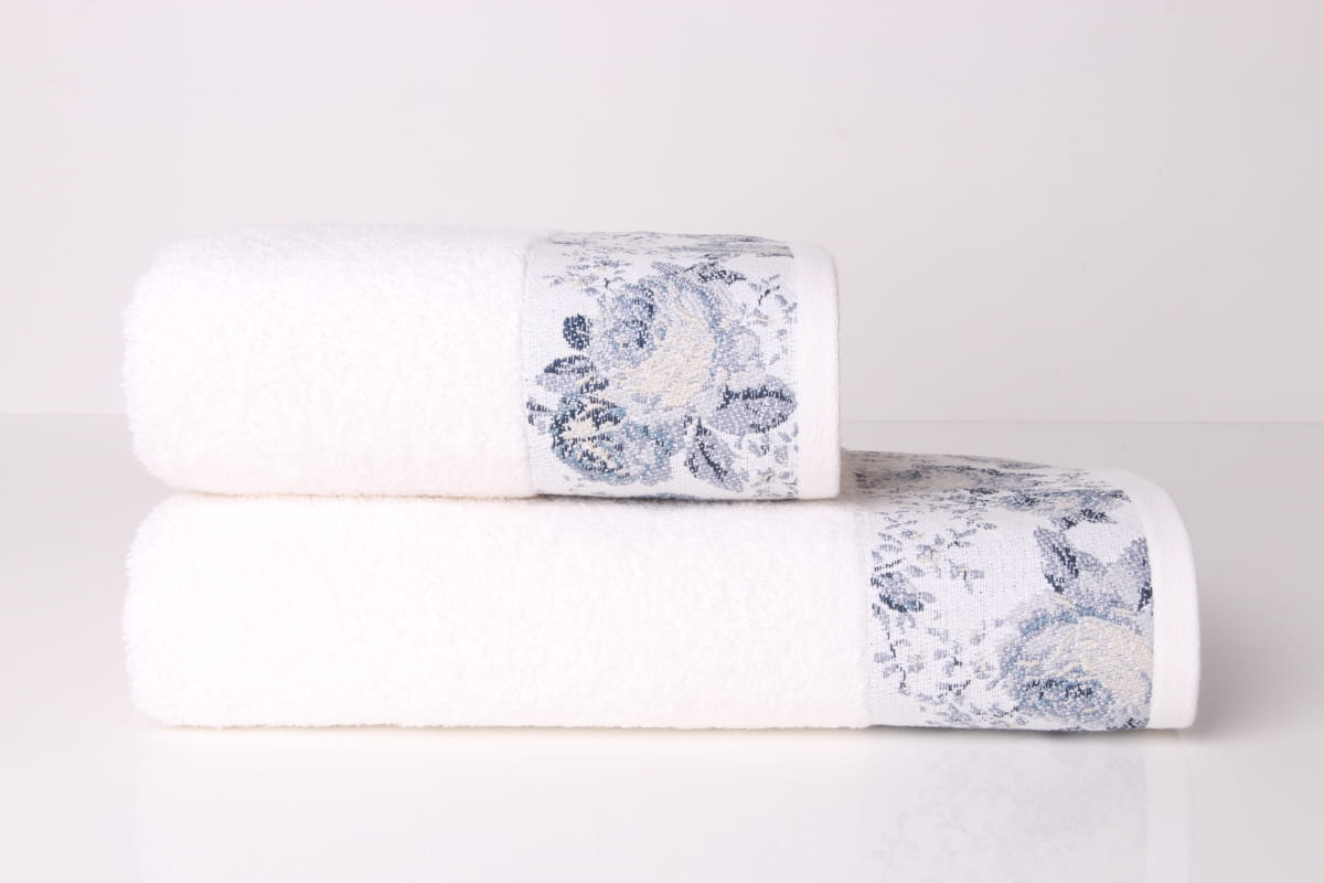 Полотенце Arya Desima 50x90 Белый, Синий