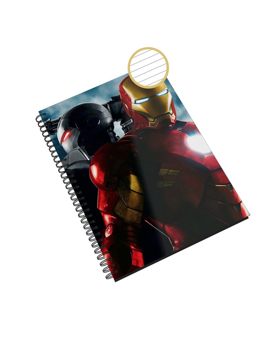 

Блокнот Каждому Своё "Iron man/Железный человек" NP-MVIM1-A5/3 A5 48л в линейку, NP-MVIM1-A5/3