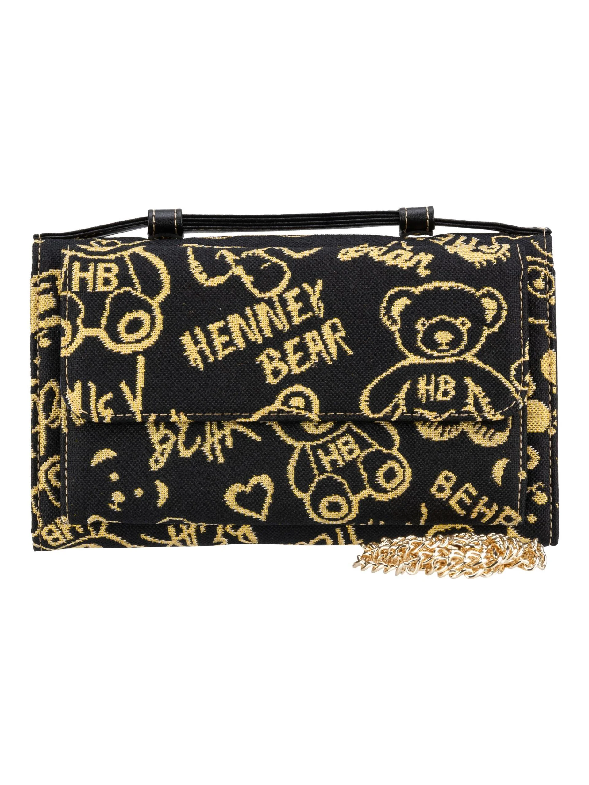 Кошелек женский Henney Bear 10069 желтый, черный