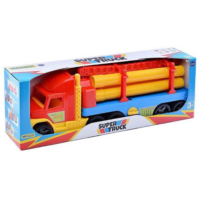 

Машина с краном Super Truck Wader, Разноцветный