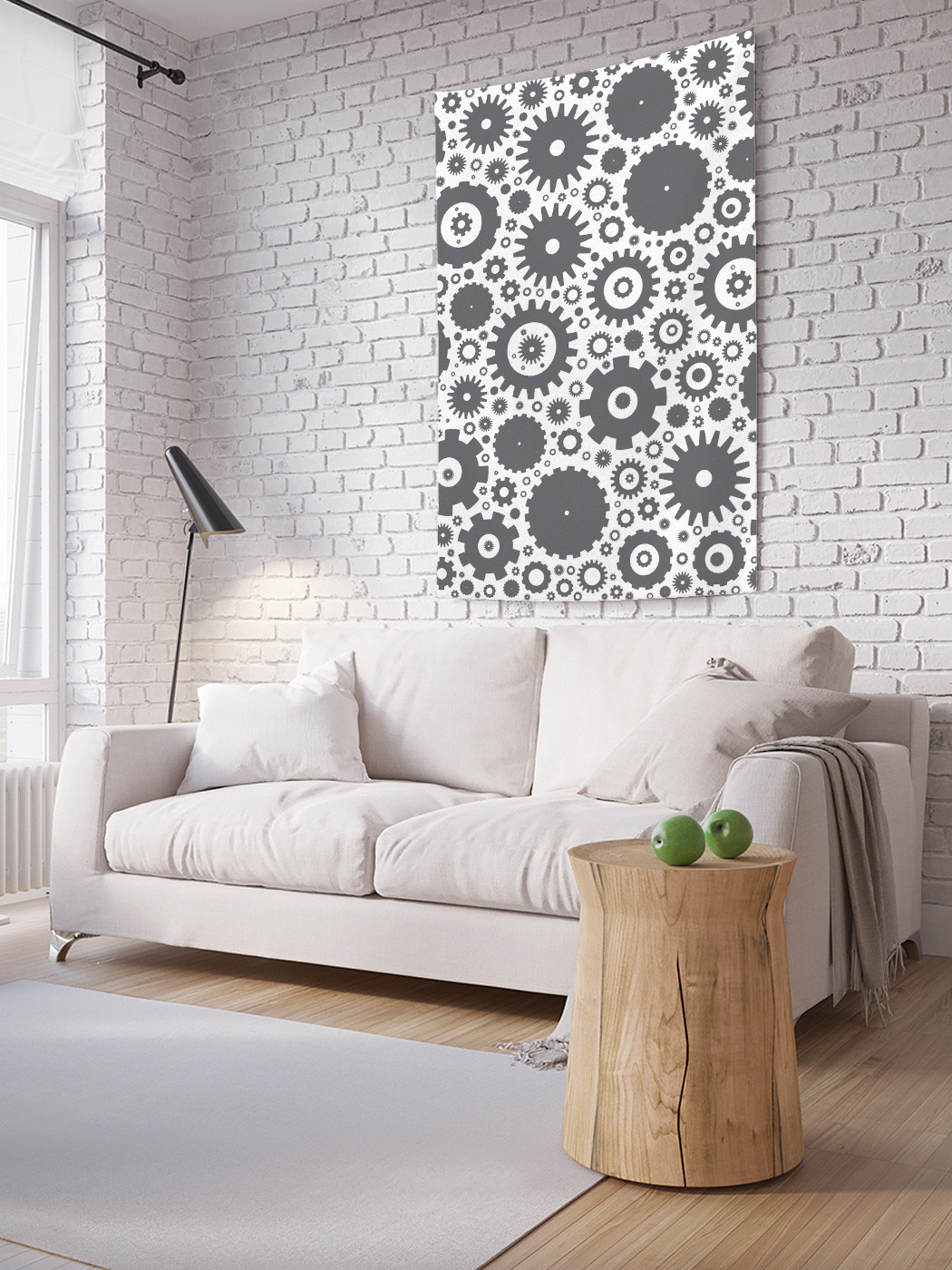 

Вертикальное фотопанно на стену JoyArty Шестеренки графика 150x200 см, Шестеренки графика