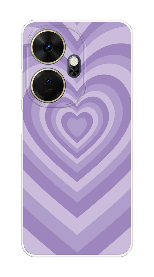 

Чехол на Itel P55 Plus 4G "Violet heart latte", Фиолетовый, 3201950-1