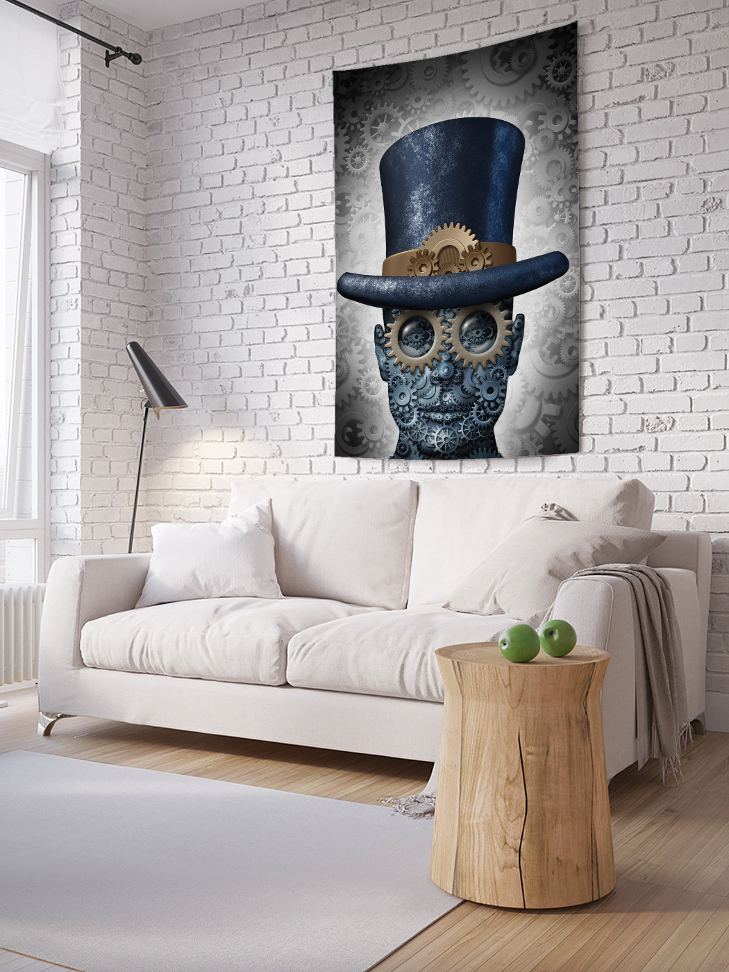 

Вертикальное фотопанно на стену JoyArty Лицо из шестеренок 150x200 см, Лицо из шестеренок