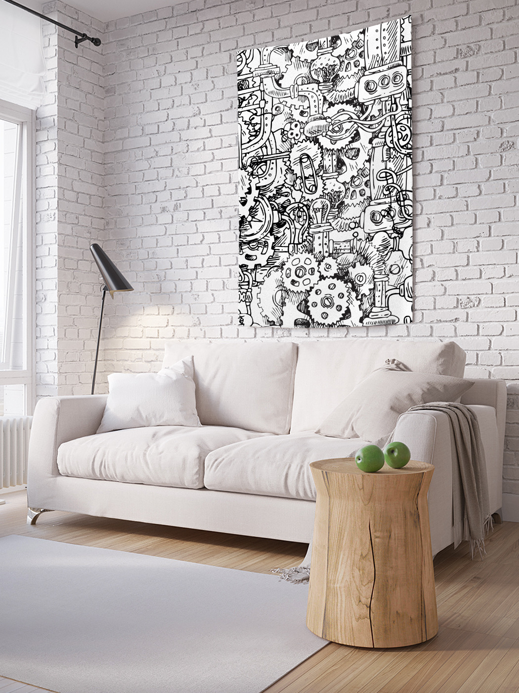 

Вертикальное фотопанно на стену JoyArty Ретро механизм 150x200 см, Ретро механизм