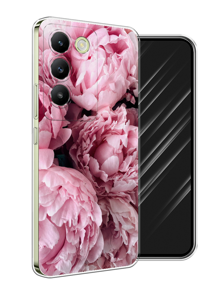 

Чехол Awog на Vivo V30 lite 4G "Нежные пионы", Розовый;черный;белый, 2610350-1