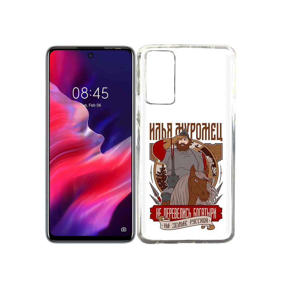 

Чехол MyPads Tocco для Tecno Pova 2 Илья Муромец, Прозрачный, Tocco