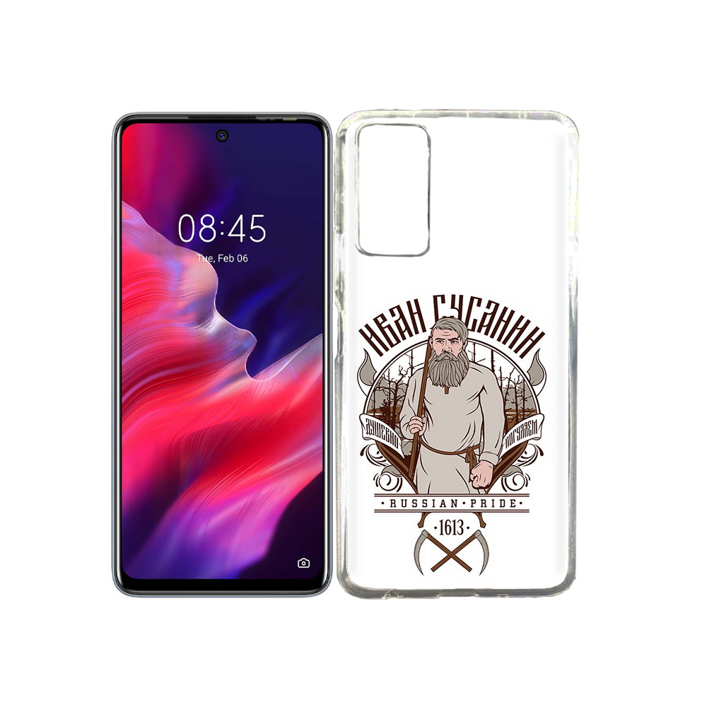 

Чехол MyPads Tocco для Tecno Pova 2 Иван Сусанин, Прозрачный, Tocco