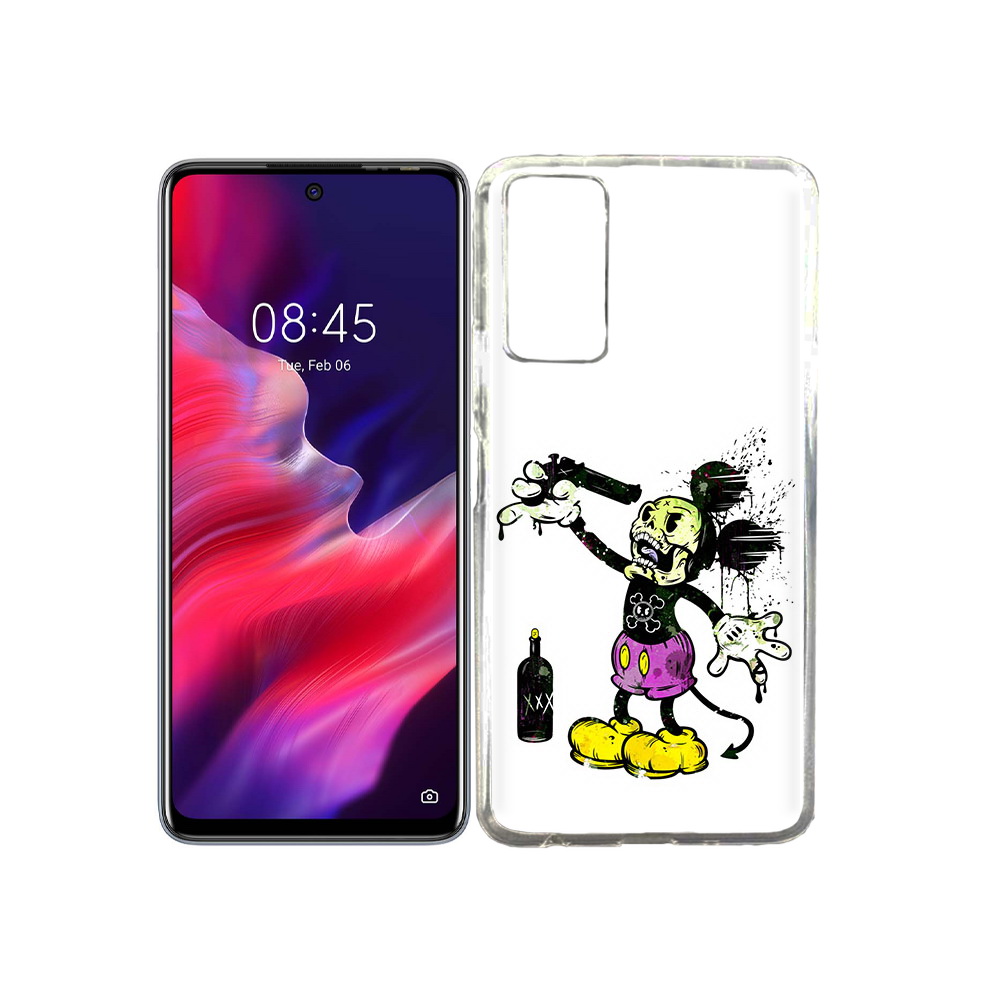 

Чехол MyPads Tocco для Tecno Pova 2 Драг Микки, Прозрачный, Tocco