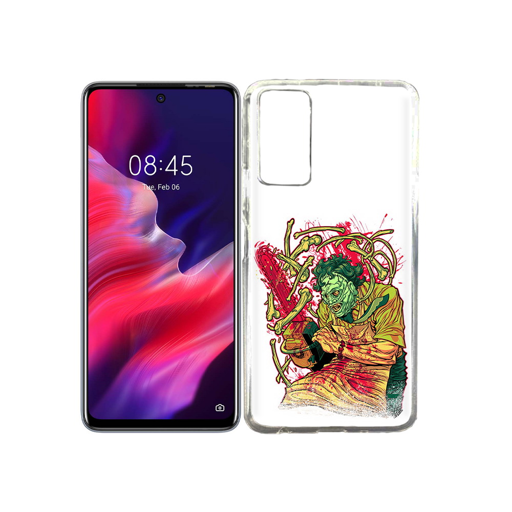 

Чехол MyPads Tocco для Tecno Pova 2 яркий мясник, Прозрачный, Tocco